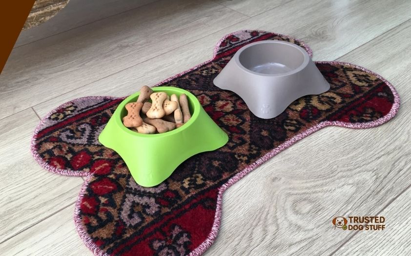 best mats for under dog water bowl